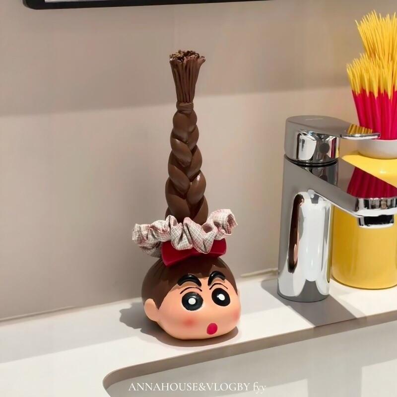 Home Bathroom Gadgets - Kawaii Crayon Shin Chan Long Braid