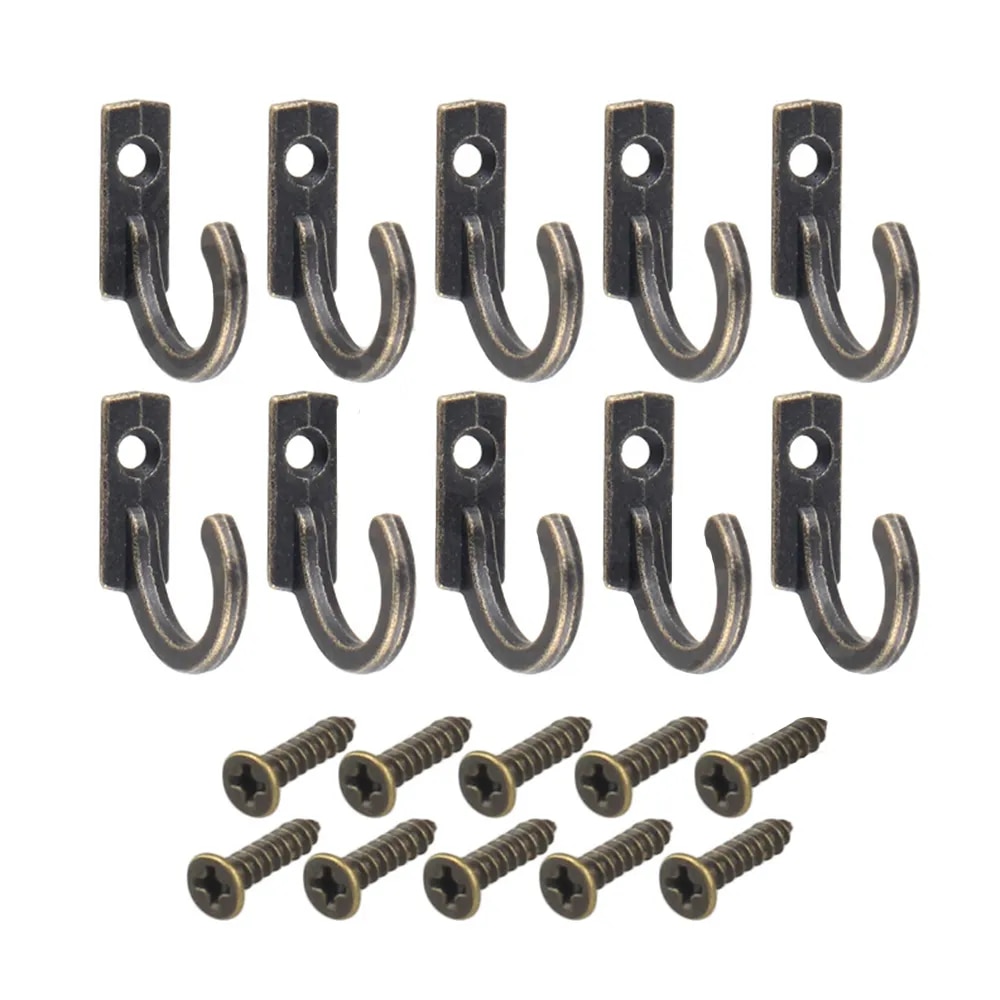 Home Bathroom Gadgets - 10pcs European Retro Small Hook Retro