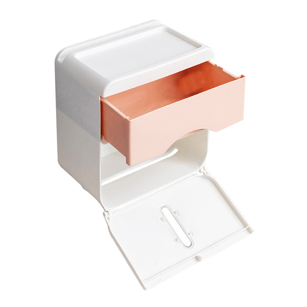 Home Bathroom Wallpaper - Multi Function Bathroom Tissue Box ABS