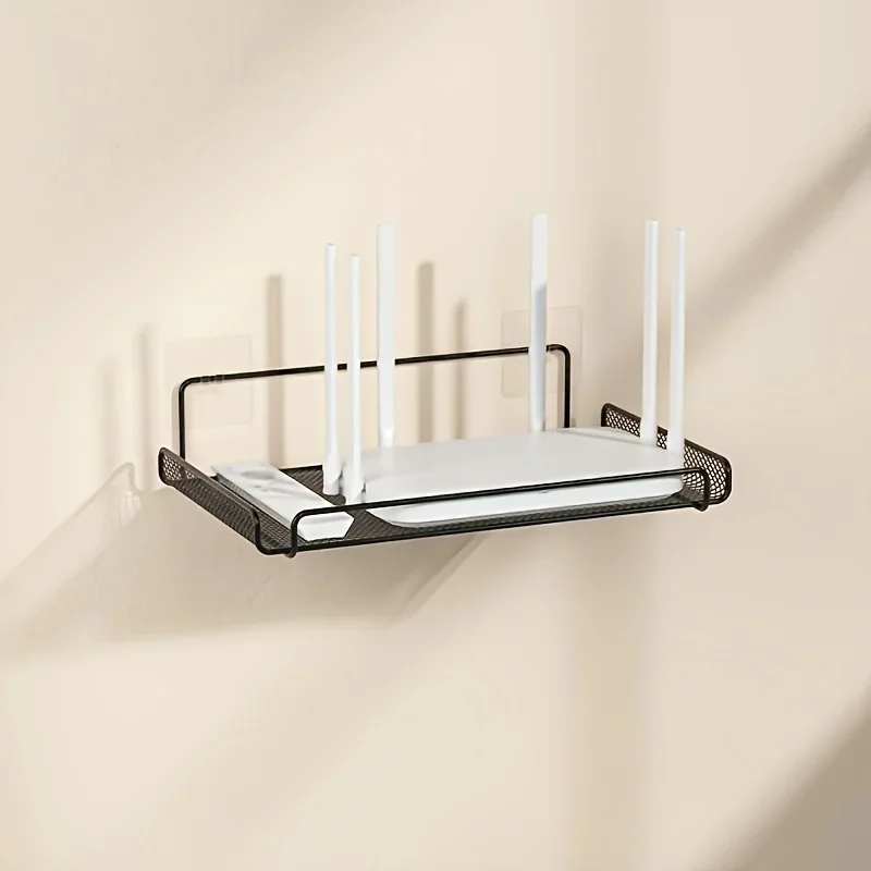 Home Bathroom Gadgets - Stainless Steel Router Shelf No Drill
