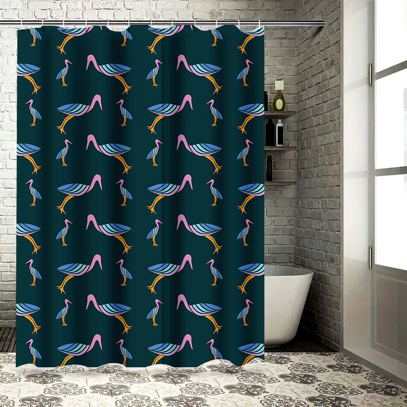 Modern Bathroom Shower Curtain - Home Bathroom Colors ulasan dan harga