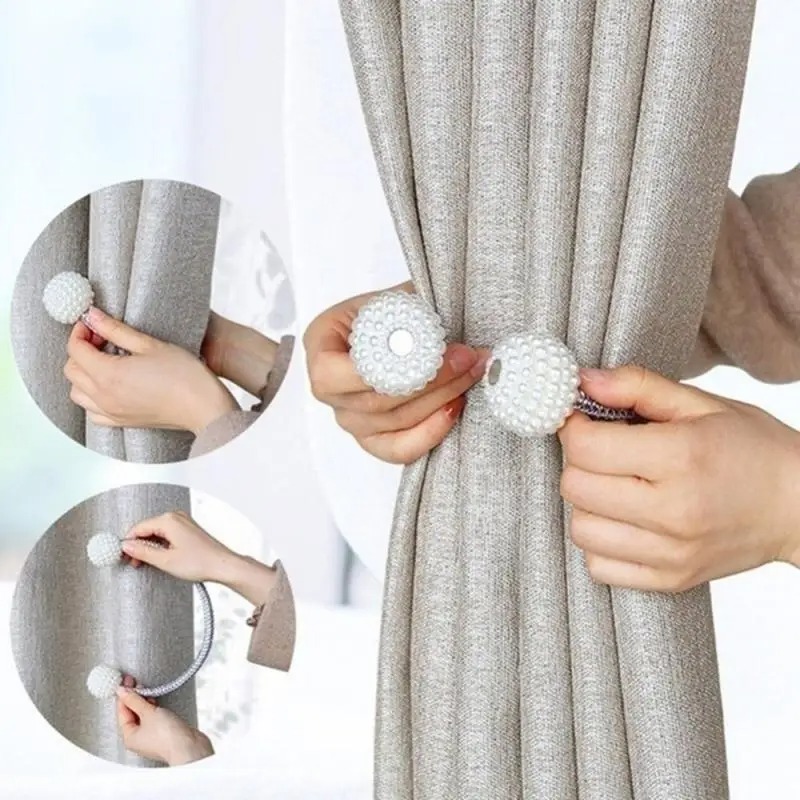 1/2PCS Pearl Magnetic Curtain  - Home Bathroom Gadgets ulasan dan harga