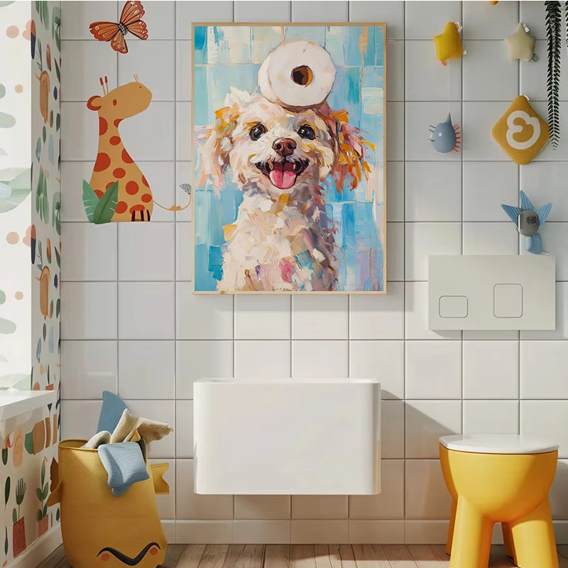 1pc frameless Toilet Paper Ani - Home Bathroom Wallpaper ulasan dan harga