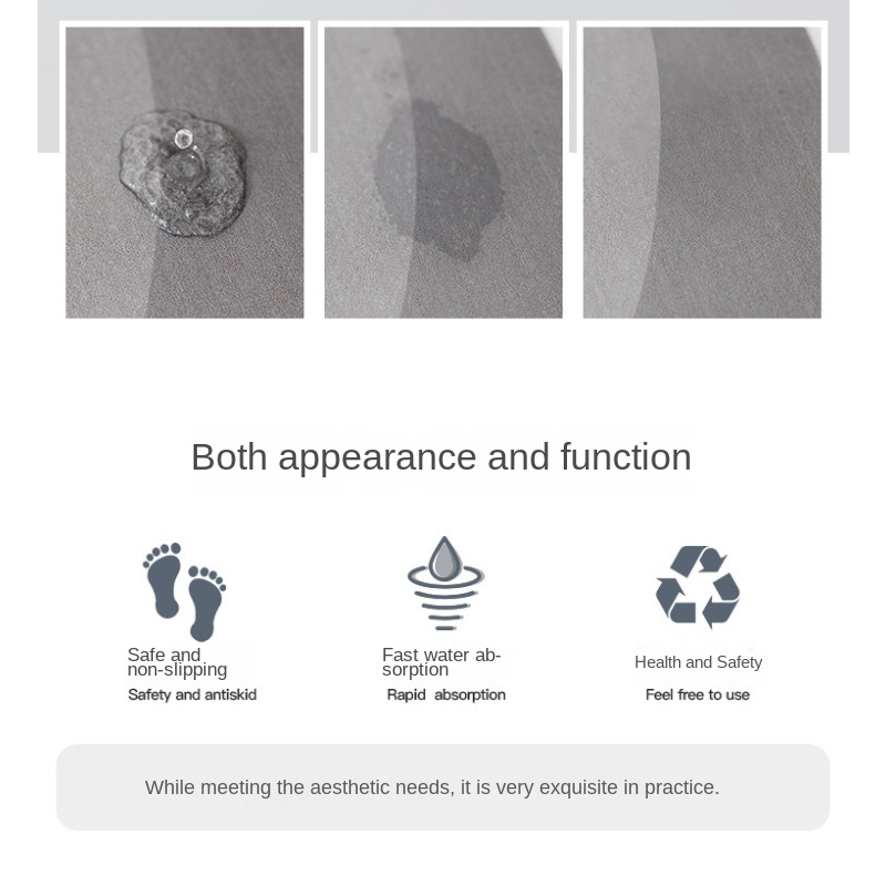 Super Absorbent Non-slip Bathr - Zara Home Bathroom Rug ulasan dan harga