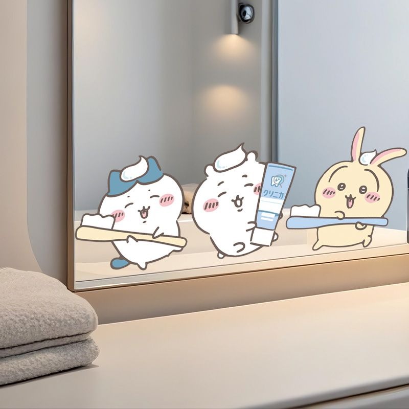 Hot Chiikawa Mirror Stickers S - Home Goods Bathroom Accessories ulasan dan harga