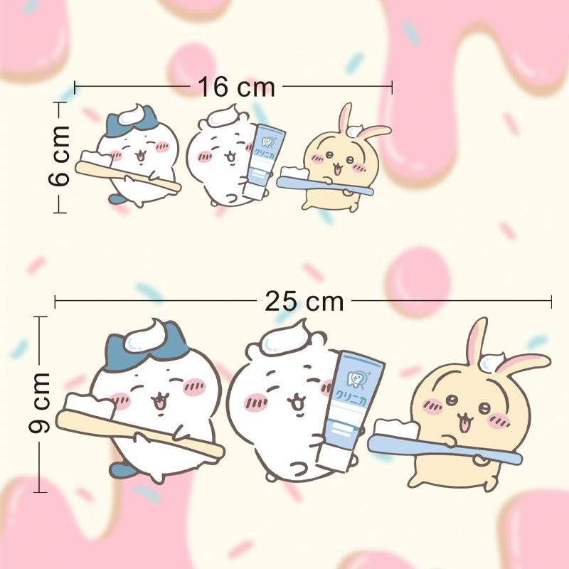 Hot Chiikawa Mirror Stickers S - Home Goods Bathroom Accessories ulasan dan harga