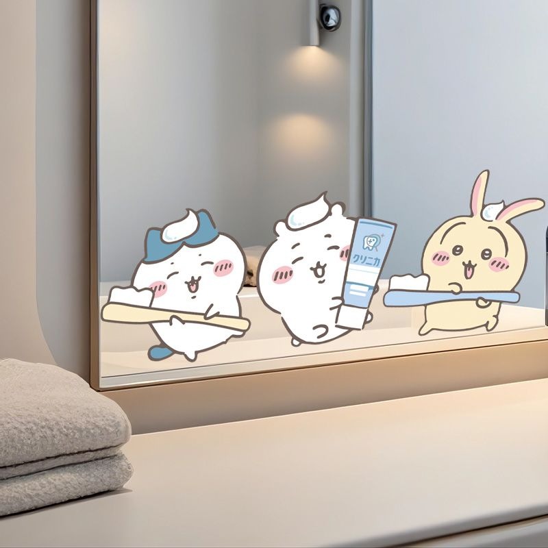 Hot Chiikawa Mirror Stickers S - Home Goods Bathroom Accessories ulasan dan harga