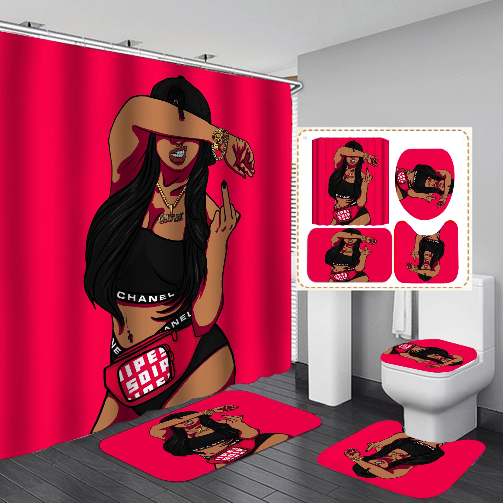 Home Goods Cool African Girl C - Home Goods Bathroom Accessories ulasan dan harga