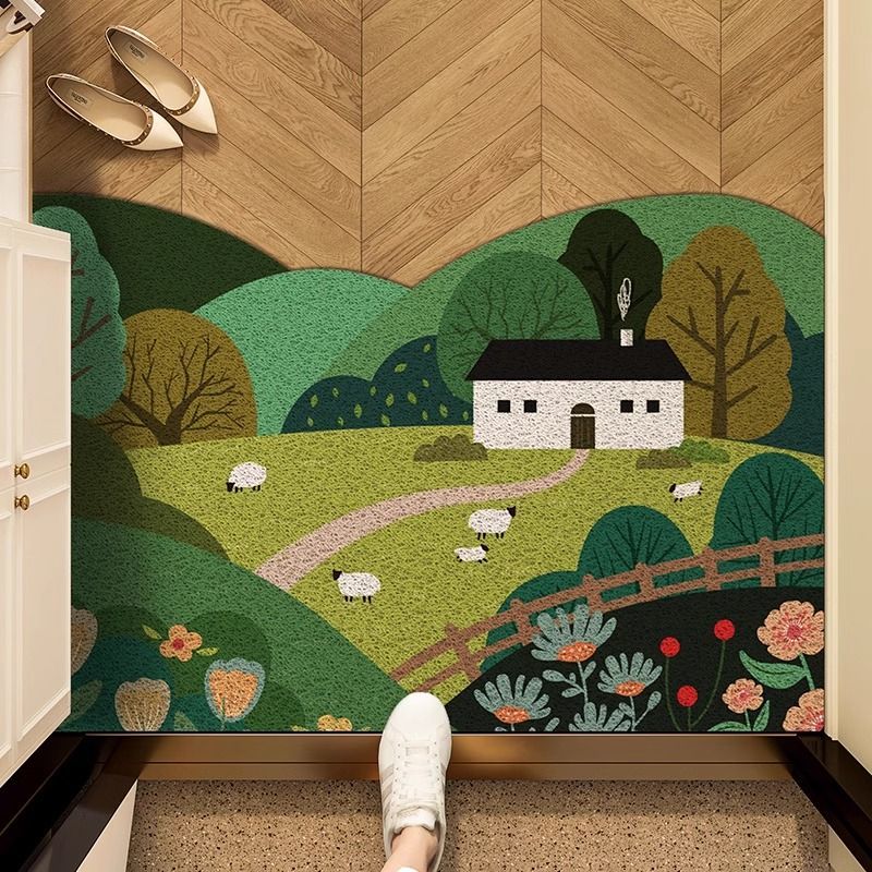 VIKAMA Entrance Silk Circle An - Zara Home Bathroom Rug ulasan dan harga