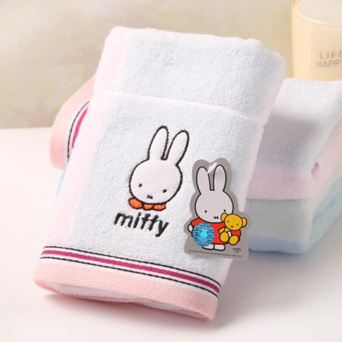 Miffy Rabbit Pure Cotton Towel - Home Goods Bathroom Accessories ulasan dan harga