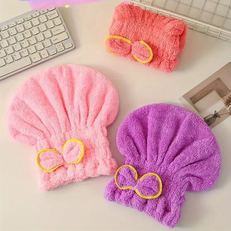 Quick Drying Hair Cap Women Bo - Home Bathroom Gadgets ulasan dan harga