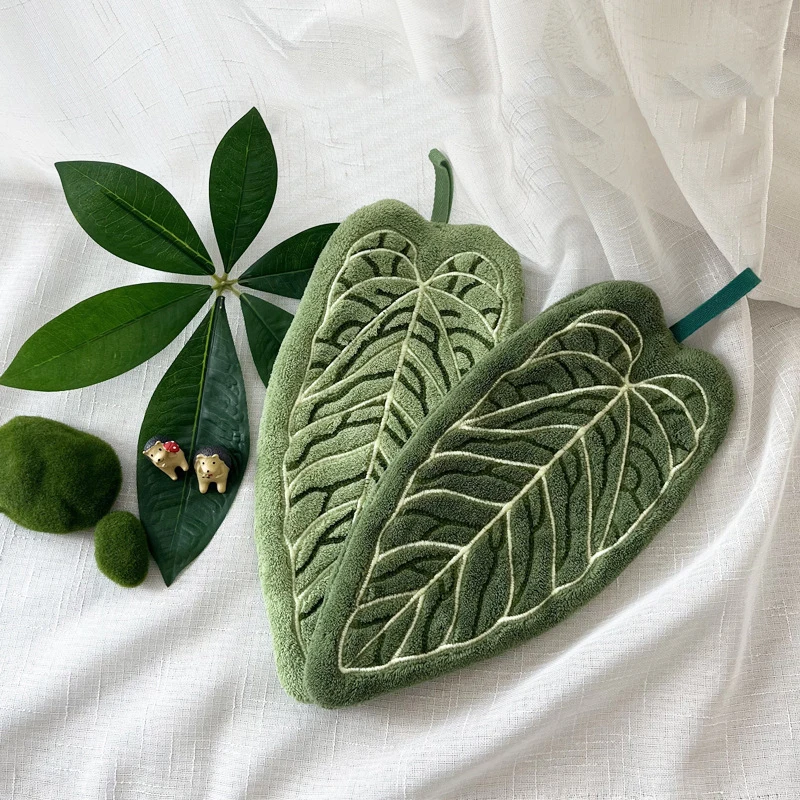 1PC Hot Plant Hand Towel Clean - Home Bathroom Gadgets ulasan dan harga