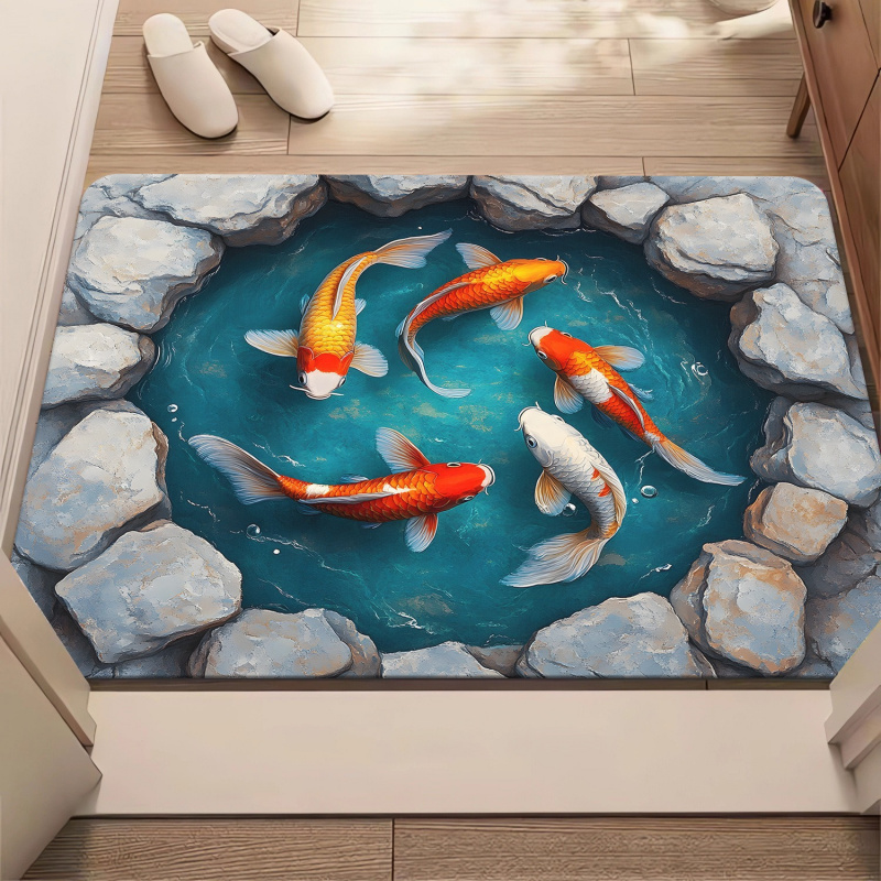 VIKAMA Stereoscopic Vision Bat - Zara Home Bathroom Rug ulasan dan harga