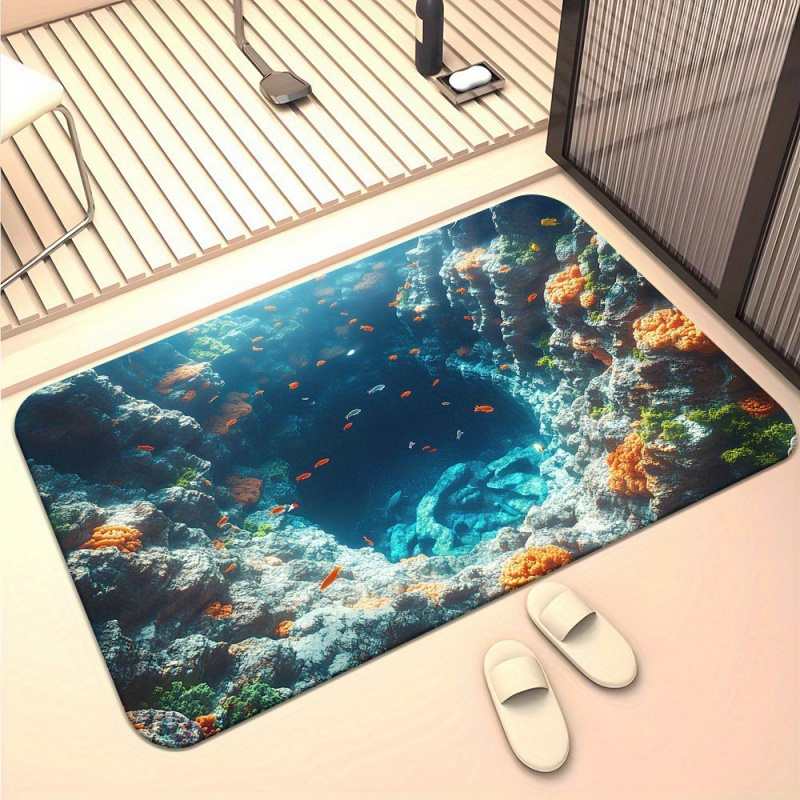 VIKAMA Stereoscopic Vision Bat - Zara Home Bathroom Rug ulasan dan harga