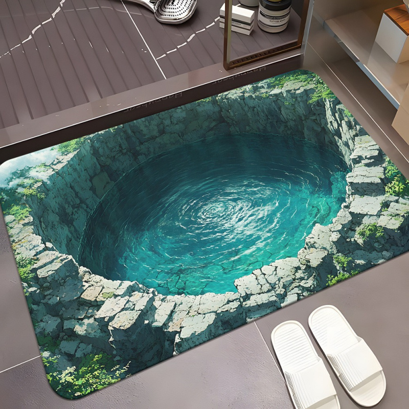 VIKAMA Stereoscopic Vision Bat - Zara Home Bathroom Rug ulasan dan harga