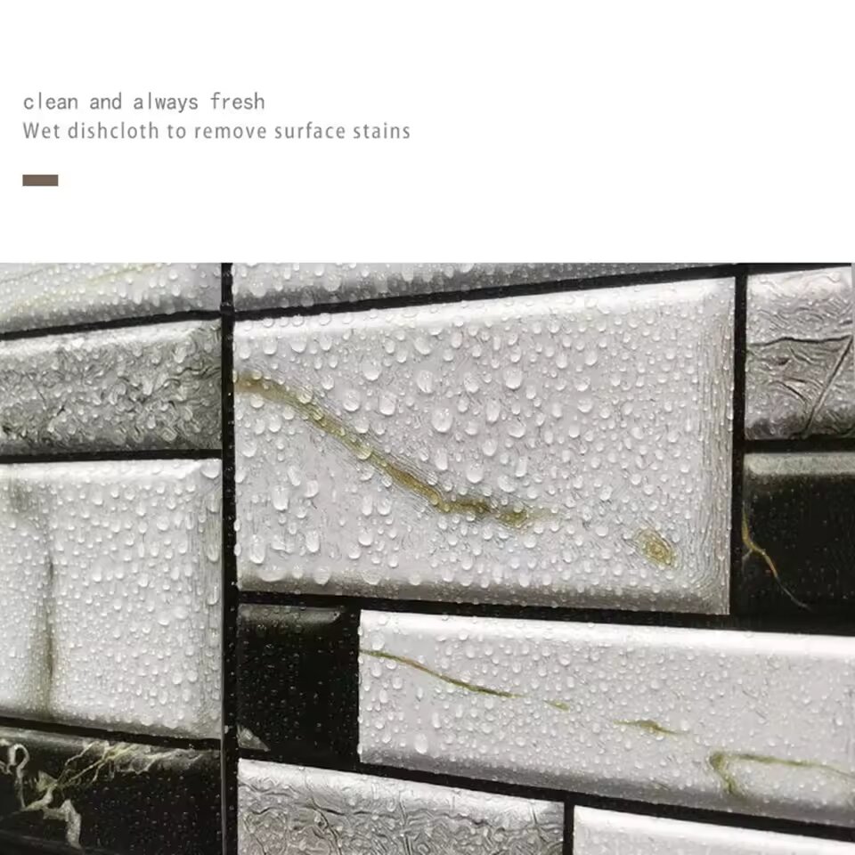 5/10pcs Self Adhesive Tile Wal - Home Bathroom Wallpaper ulasan dan harga