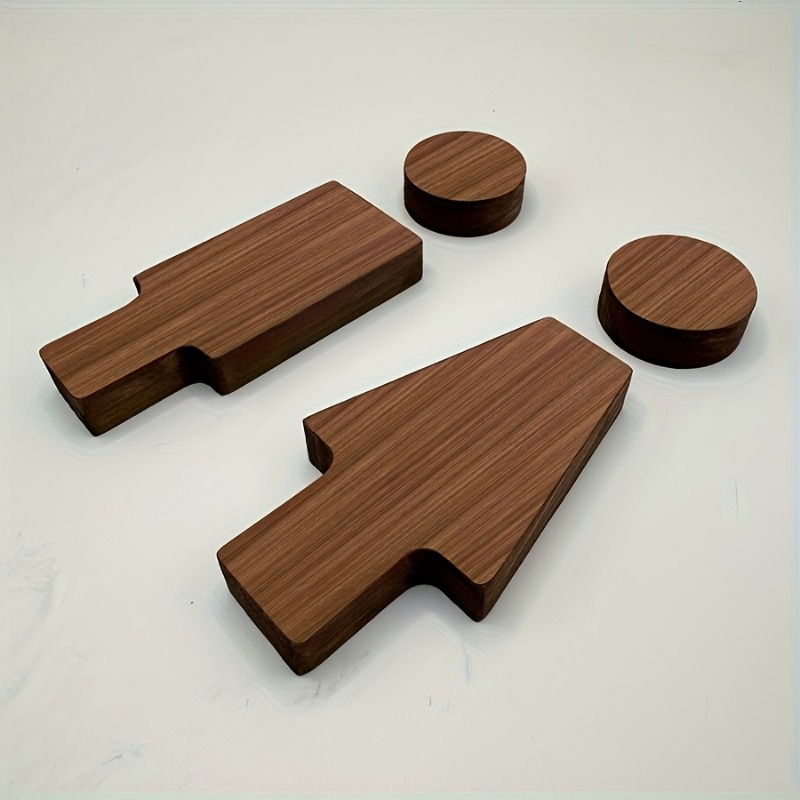 2PCS Wooden Bathroom Sign for  - Home Bathroom Gadgets ulasan dan harga