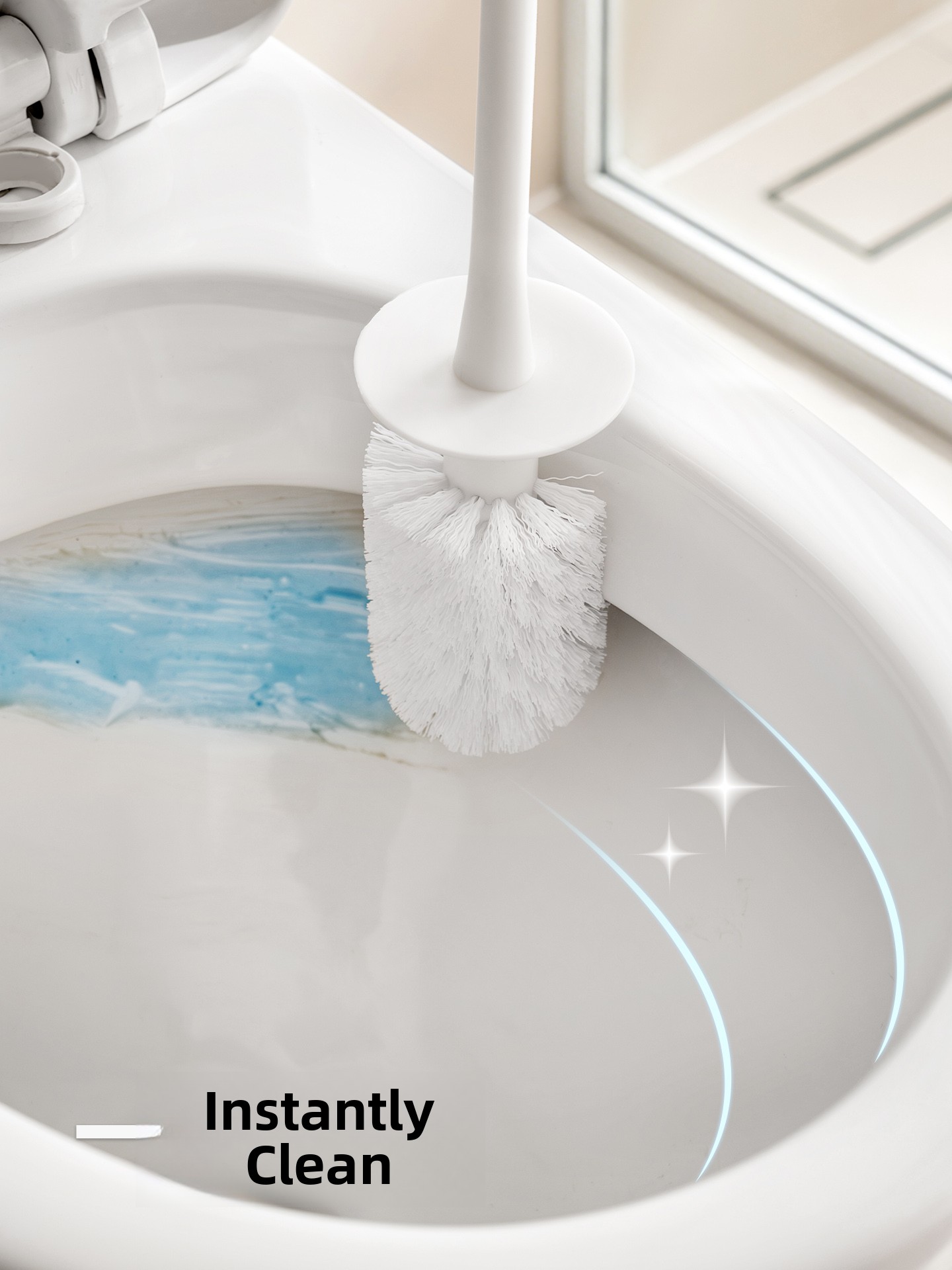 Corner Toilet Brush Wall Mount - Home Needs Bathroom Cleaning ulasan dan harga