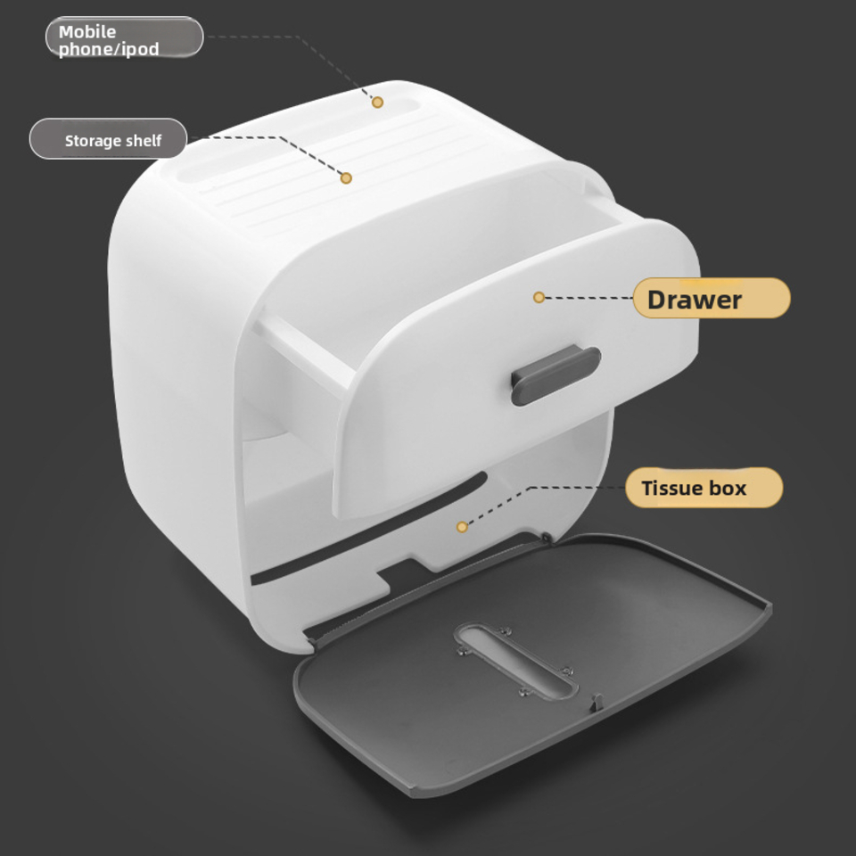 Storage Box Toilet Paper Organ - Home Bathroom Wallpaper ulasan dan harga