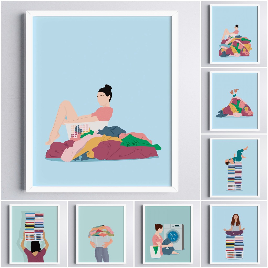 2026 Pastel Colors Art Print L - Home Bathroom Colors ulasan dan harga