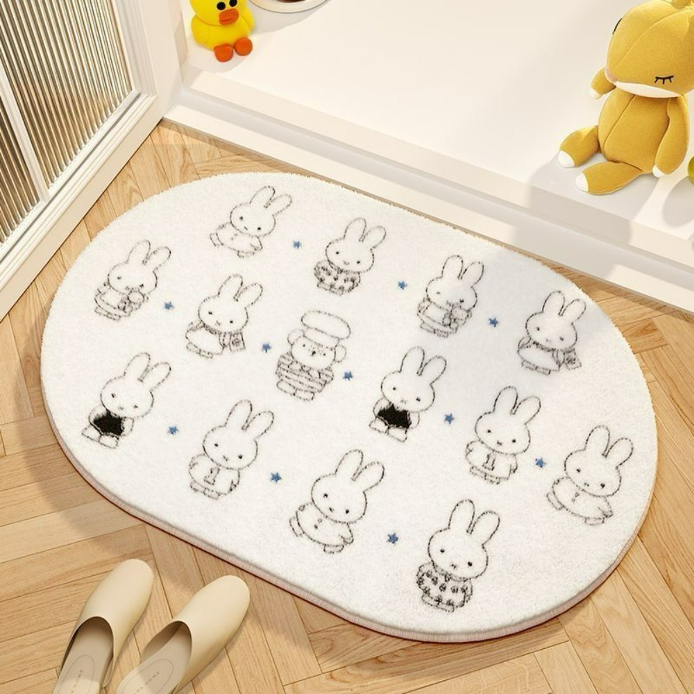 Miffy Cartoon Floor Mat Soft I - Home Goods Bathroom Accessories ulasan dan harga