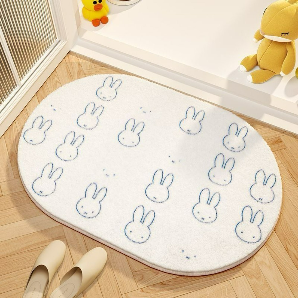 Miffy Cartoon Floor Mat Soft I - Home Goods Bathroom Accessories ulasan dan harga