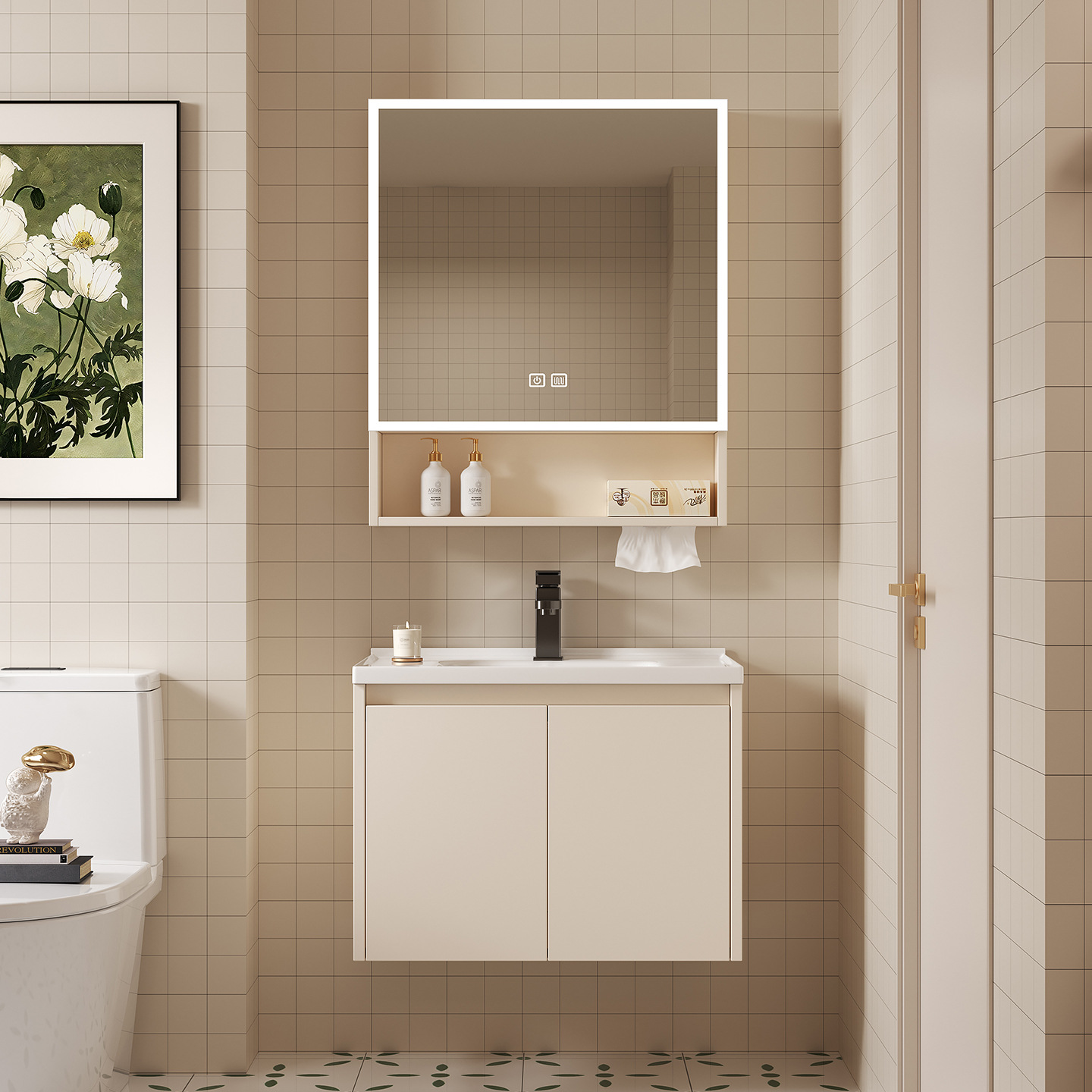 Space Aluminum Bathroom Smart  - Home Bathroom Wallpaper ulasan dan harga