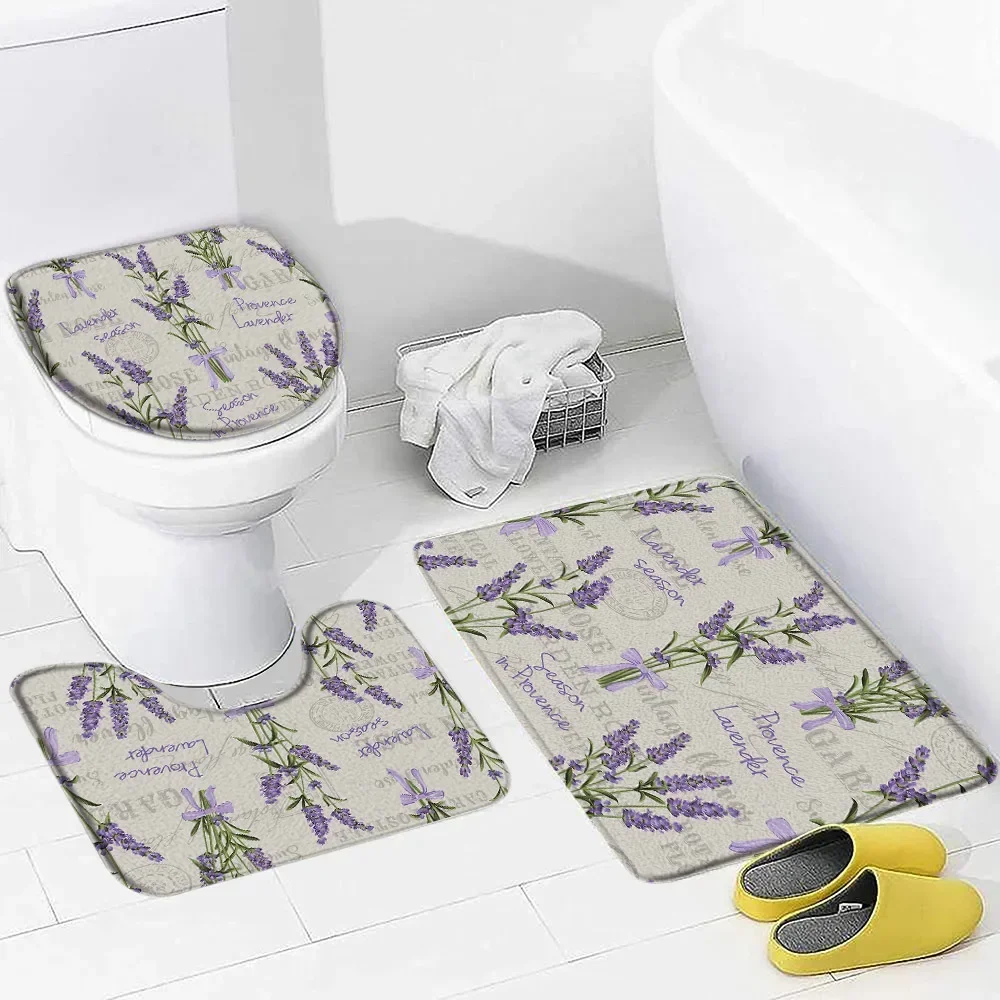 Purple Lavender Bath Mat Set N - Zara Home Bathroom Rug ulasan dan harga
