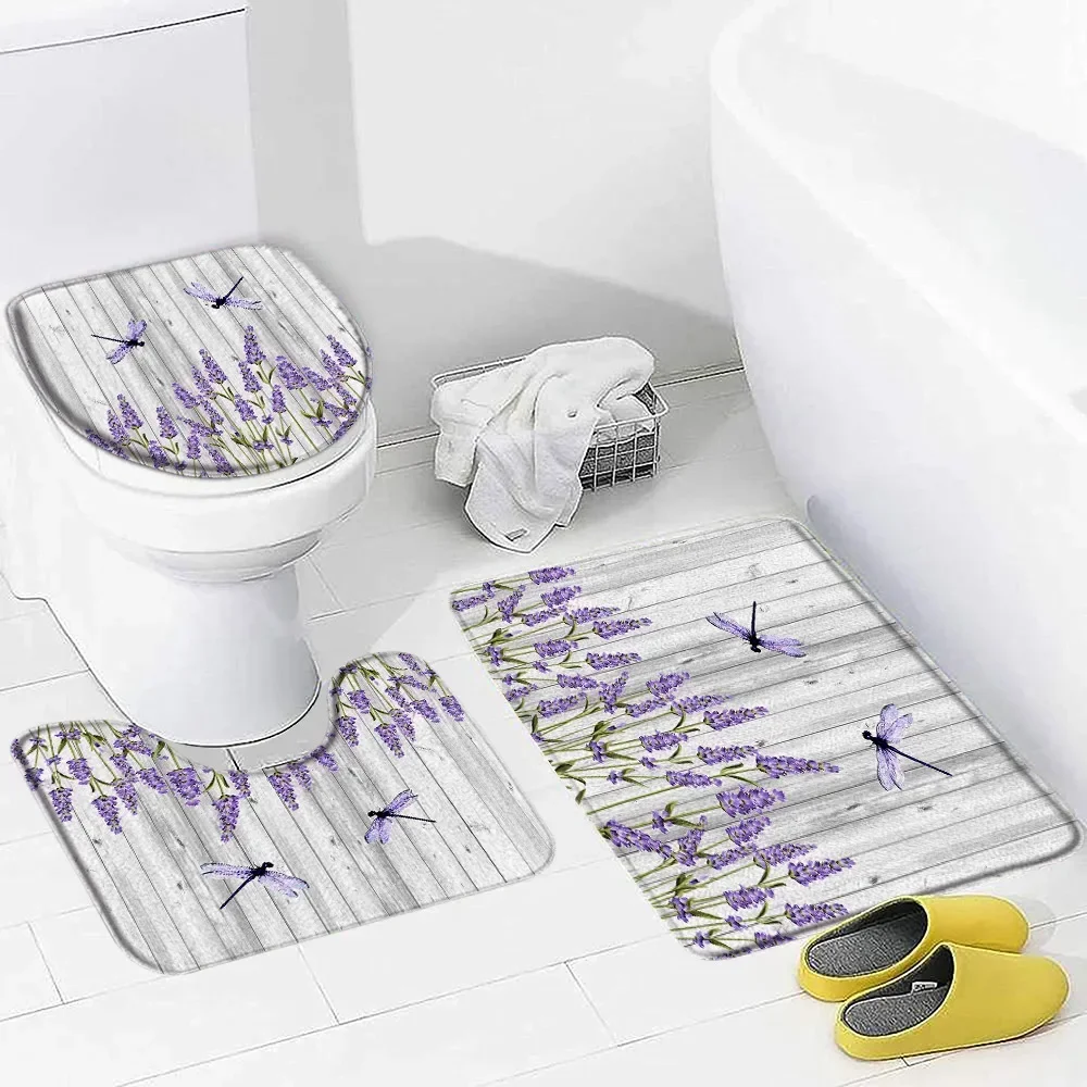 Purple Lavender Bath Mat Set N - Zara Home Bathroom Rug ulasan dan harga