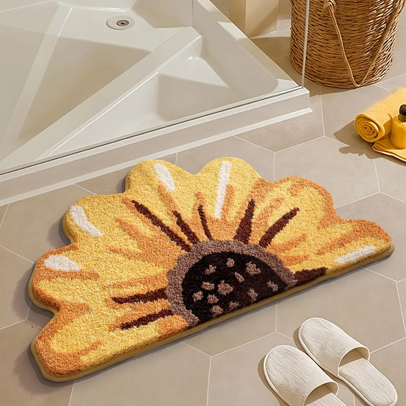 VIKAMA Small Fresh Green Leaf  - Zara Home Bathroom Rug ulasan dan harga