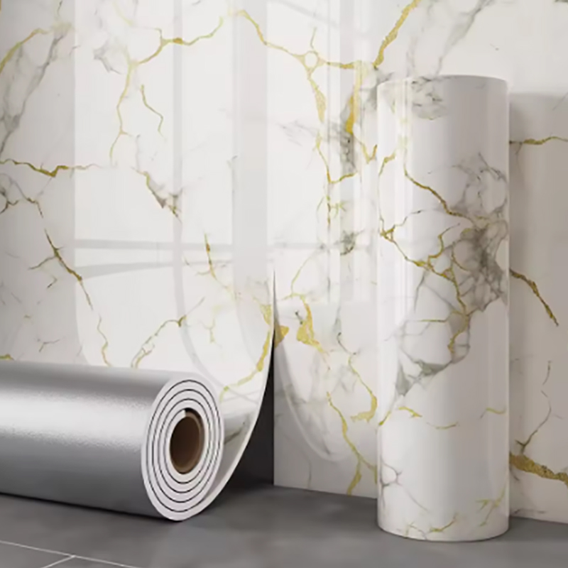 1 Roll Marble Thick Foam Imita - Home Bathroom Wallpaper ulasan dan harga