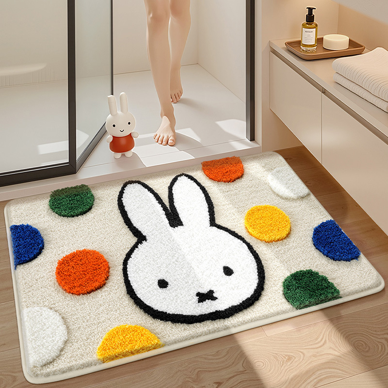 Kawaii Miffy Floor Mat Cartoon - Home Goods Bathroom Accessories ulasan dan harga