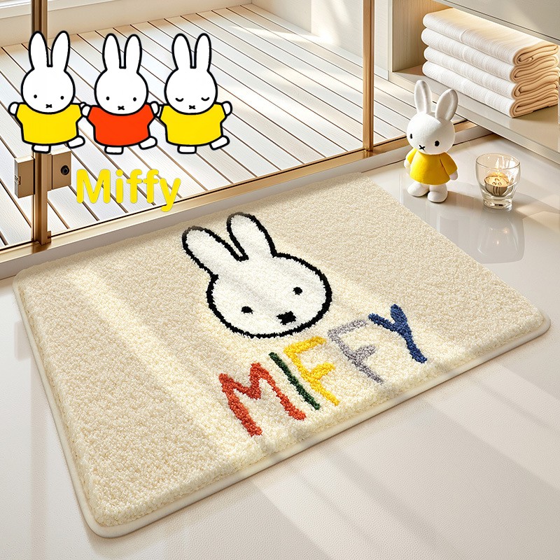 Kawaii Miffy Floor Mat Cartoon - Home Goods Bathroom Accessories ulasan dan harga