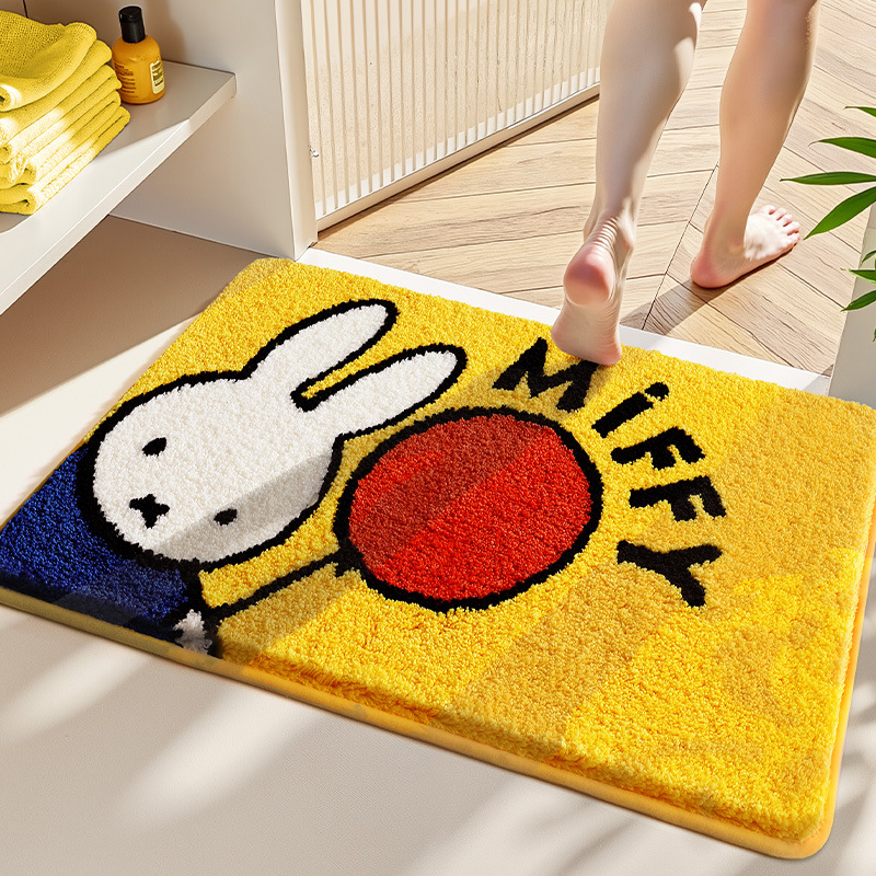 Kawaii Miffy Floor Mat Cartoon - Home Goods Bathroom Accessories ulasan dan harga