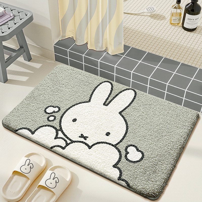 Kawaii Miffy Floor Mat Cartoon - Home Goods Bathroom Accessories ulasan dan harga