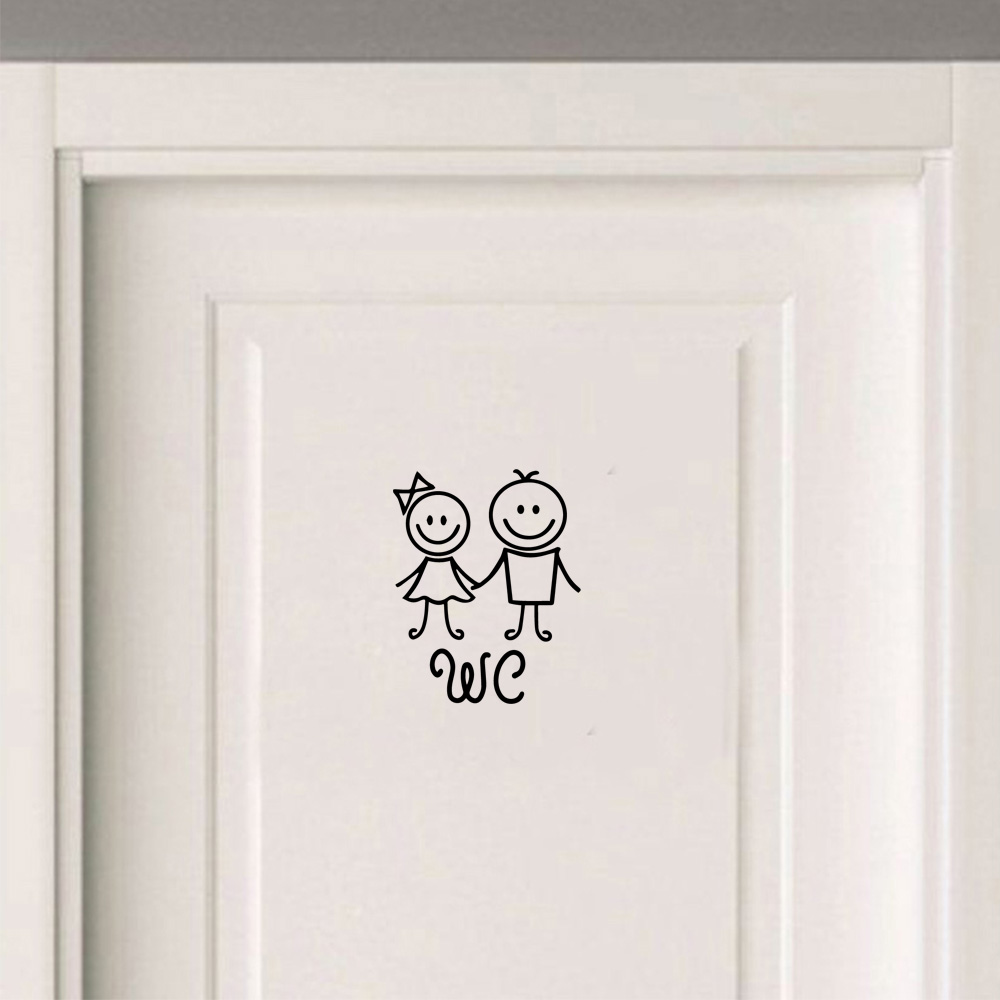 1 pc Cartoon Style Toilet and  - Home Bathroom Wallpaper ulasan dan harga