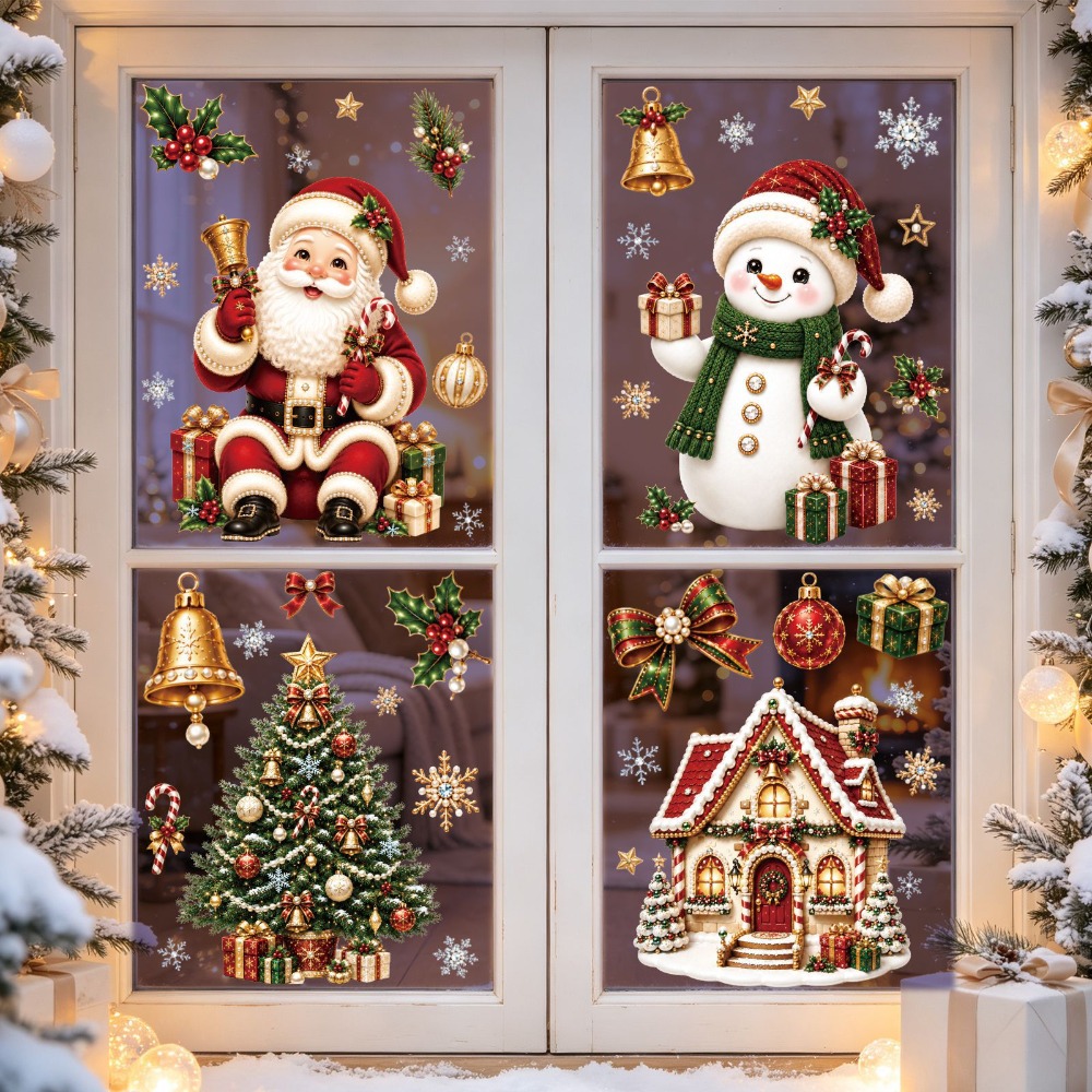 Christmas 2027 New Window Stic - Home Bathroom Wallpaper ulasan dan harga