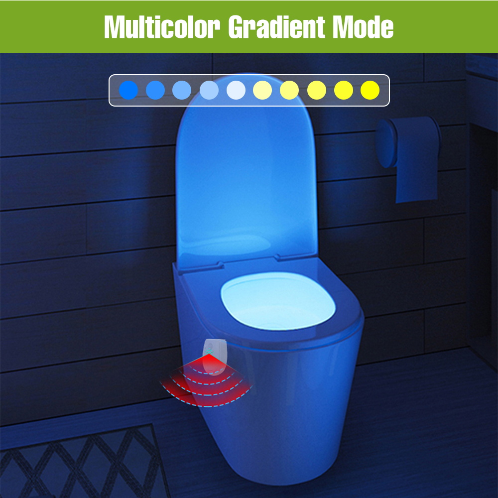 2pcs LED PIR Motion Sensor Toi - Home Bathroom Colors ulasan dan harga
