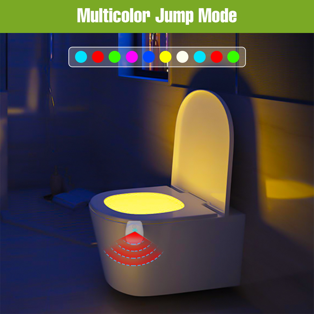 2pcs LED PIR Motion Sensor Toi - Home Bathroom Colors ulasan dan harga
