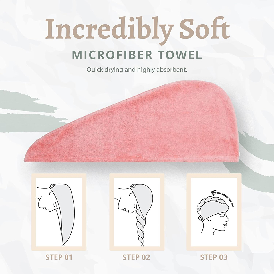 1PC Coral Fleece Hair Towel Wr - Home Bathroom Gadgets ulasan dan harga