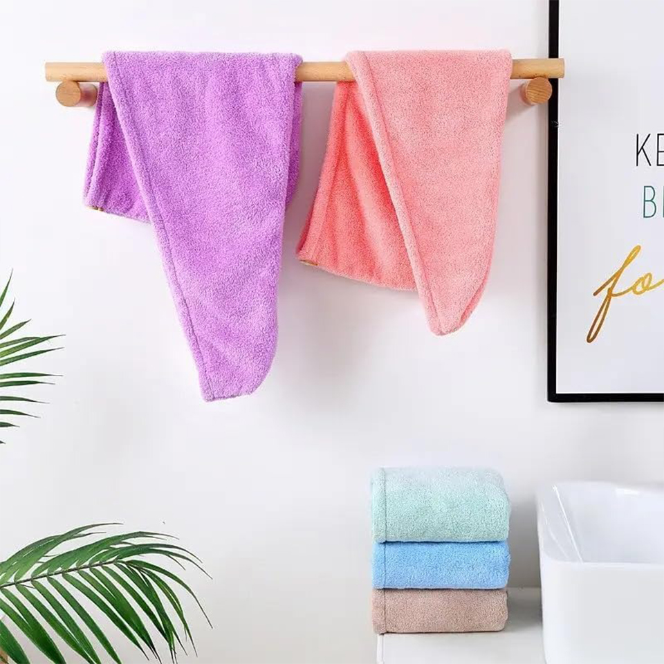 1PC Coral Fleece Hair Towel Wr - Home Bathroom Gadgets ulasan dan harga