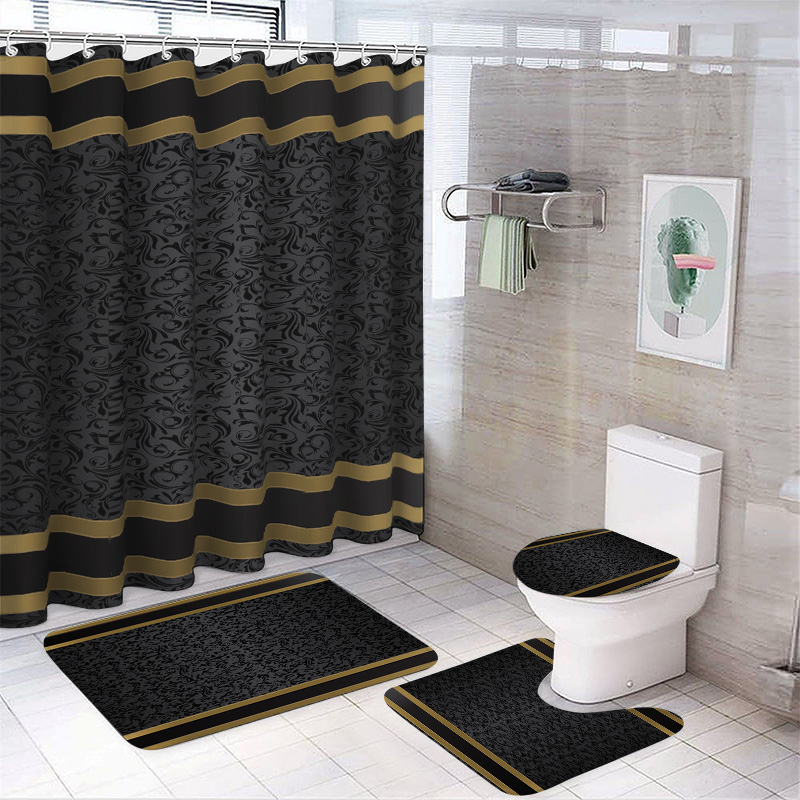 Luxury Black & Gold Bathroom S - Zara Home Bathroom Rug ulasan dan harga