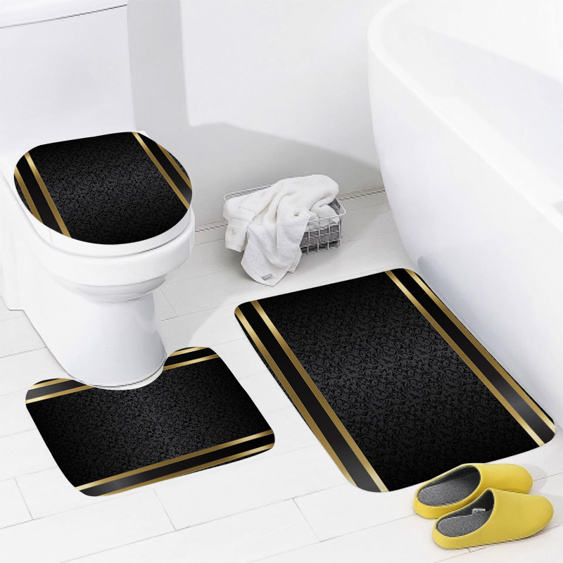 Luxury Black & Gold Bathroom S - Zara Home Bathroom Rug ulasan dan harga
