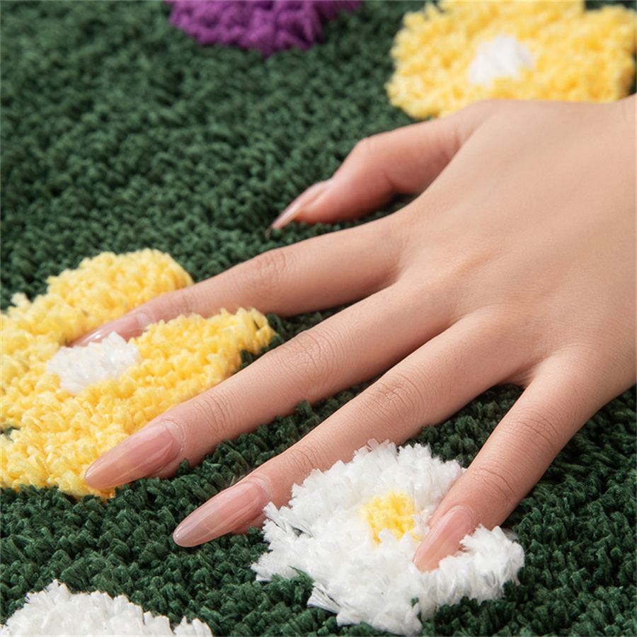 60X120Cm Irregular Flower Bath - Zara Home Bathroom Rug ulasan dan harga