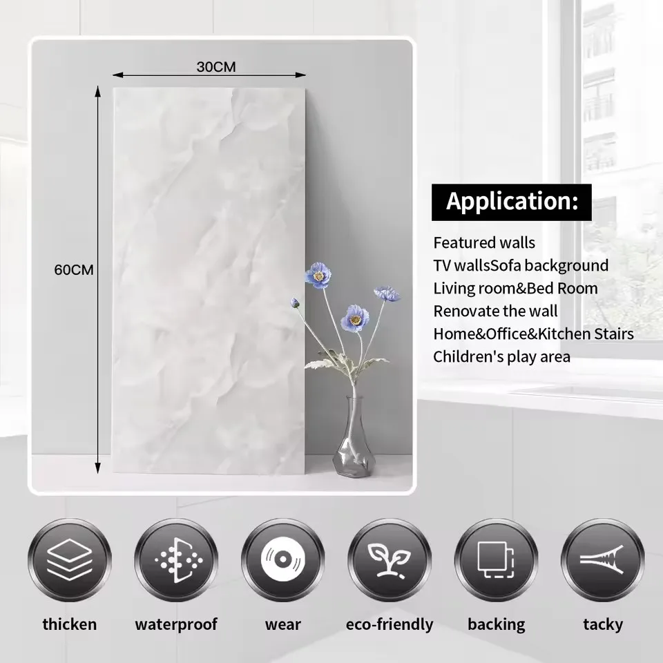 Imitation Ceramic Tile Wall St - Home Bathroom Wallpaper ulasan dan harga