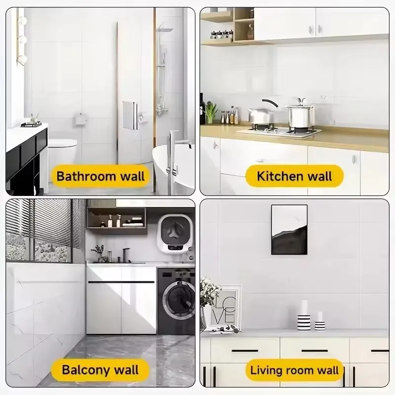 Imitation Ceramic Tile Wall St - Home Bathroom Wallpaper ulasan dan harga