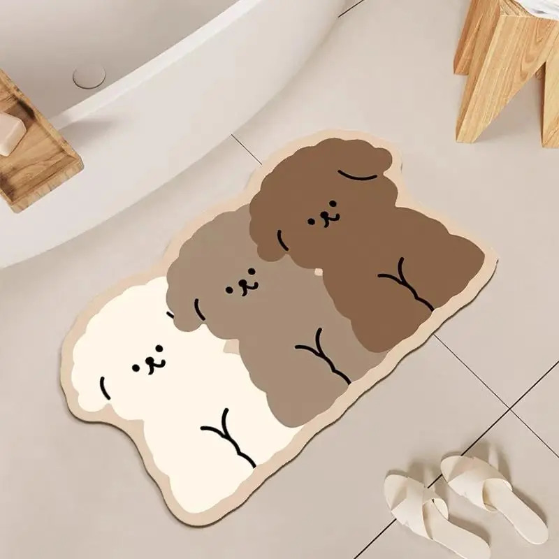 1PC Cute Dog Shaped Bathroom F - Zara Home Bathroom Rug ulasan dan harga