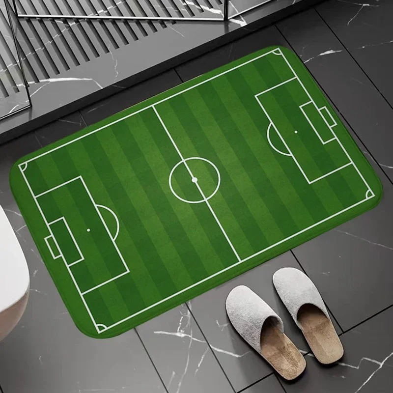Soccer Field Pattern Door Mat  - Zara Home Bathroom Rug ulasan dan harga