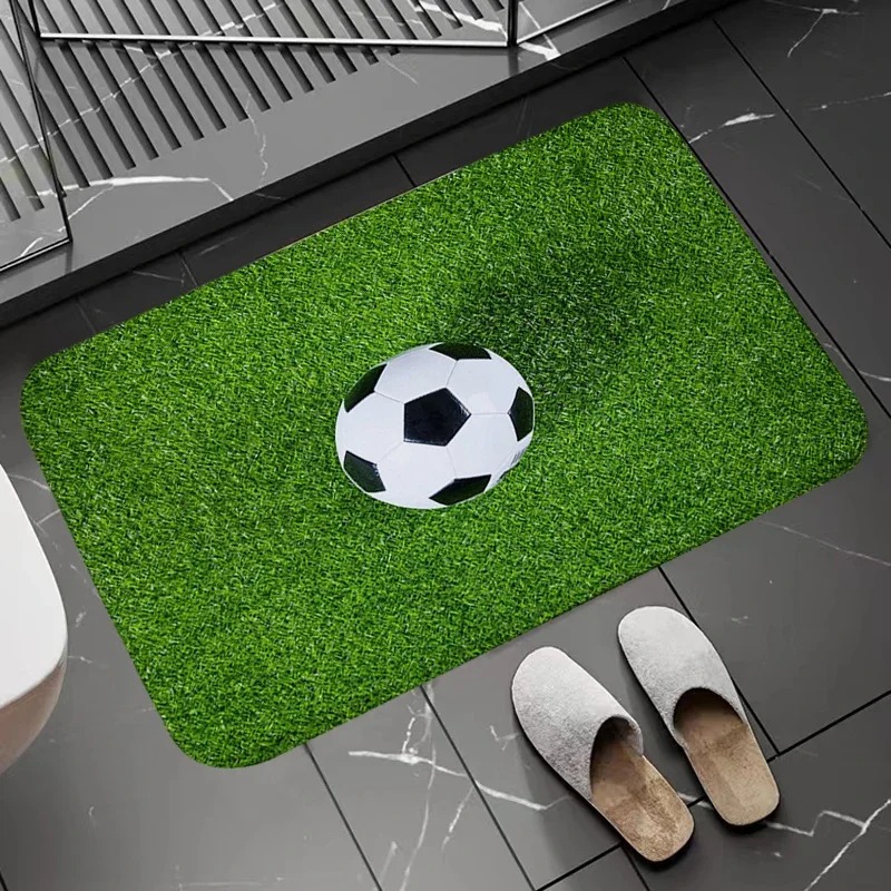 Soccer Field Pattern Door Mat  - Zara Home Bathroom Rug ulasan dan harga
