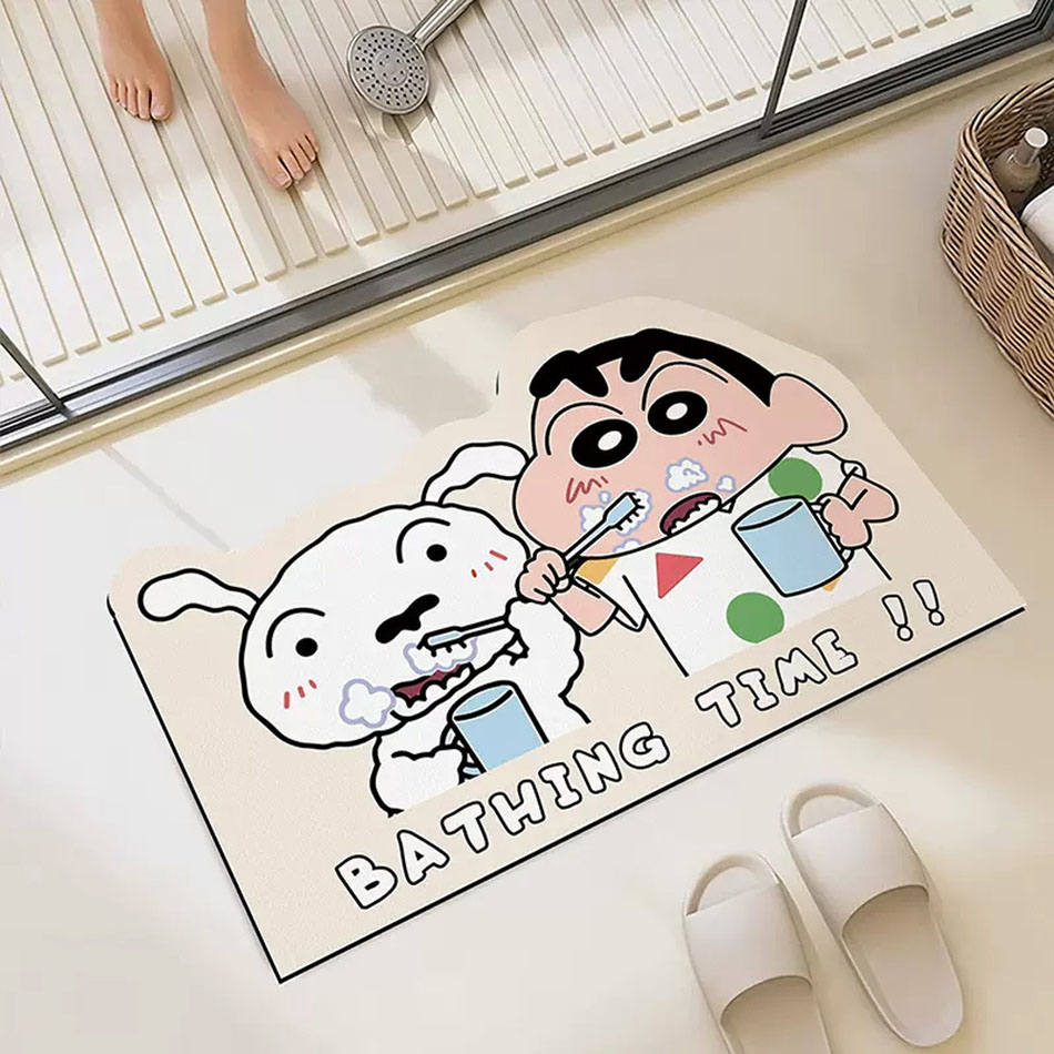 Water Uptake  Shower Room Mat  - Home Goods Bathroom Accessories ulasan dan harga